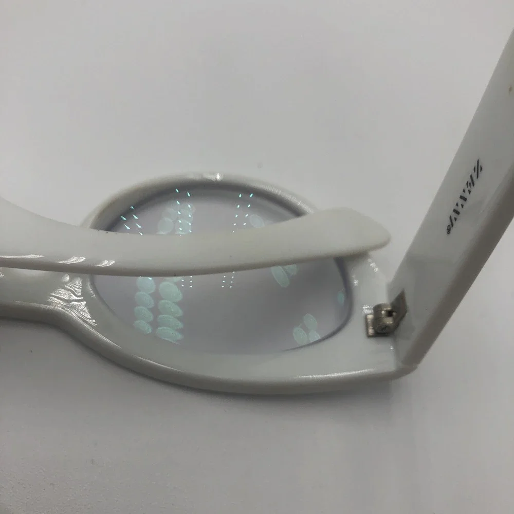 Zenni Optical Women's Eyeglass Frames White Cat Eye Preowned  With Case 50s Look